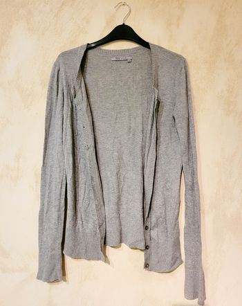 🌼 Gilet long gris