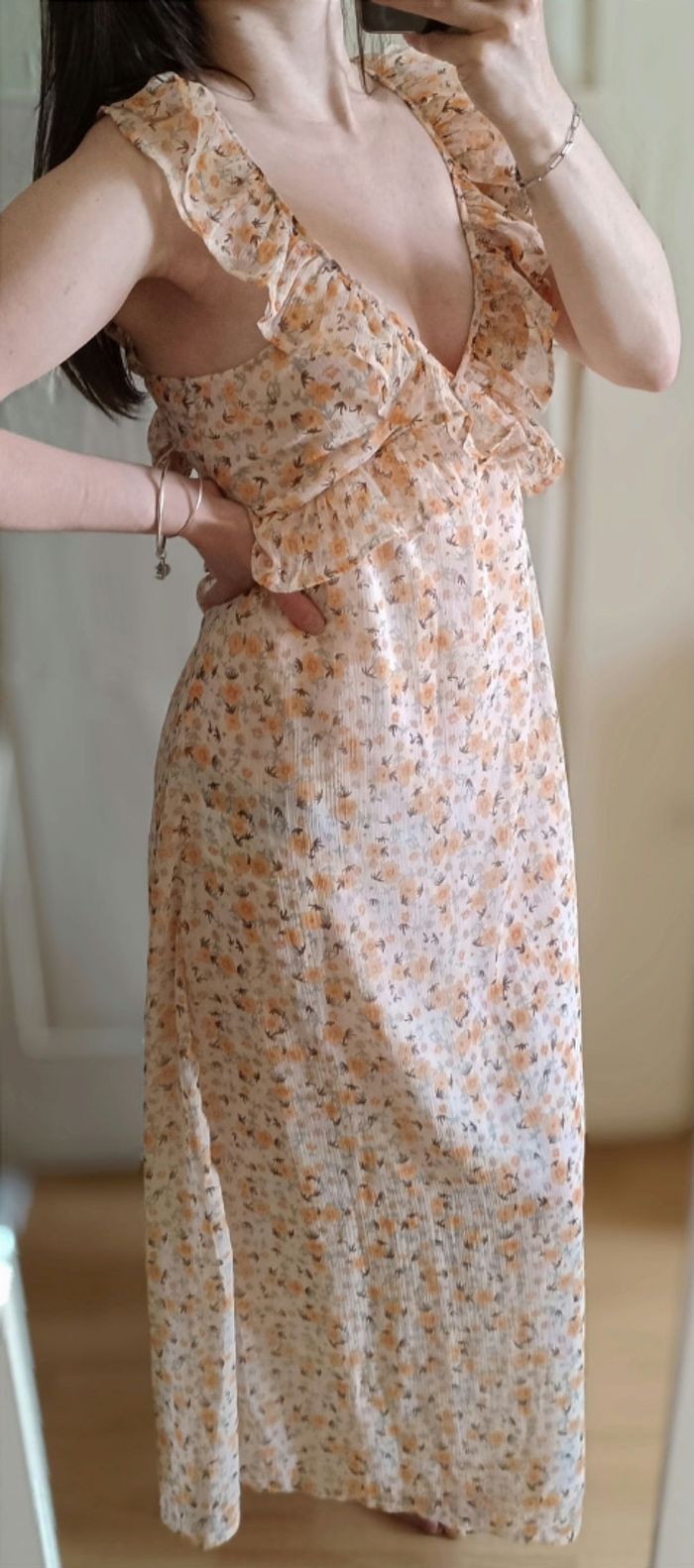 Robe longue fleurie Jacqueline De Yong - photo numéro 2