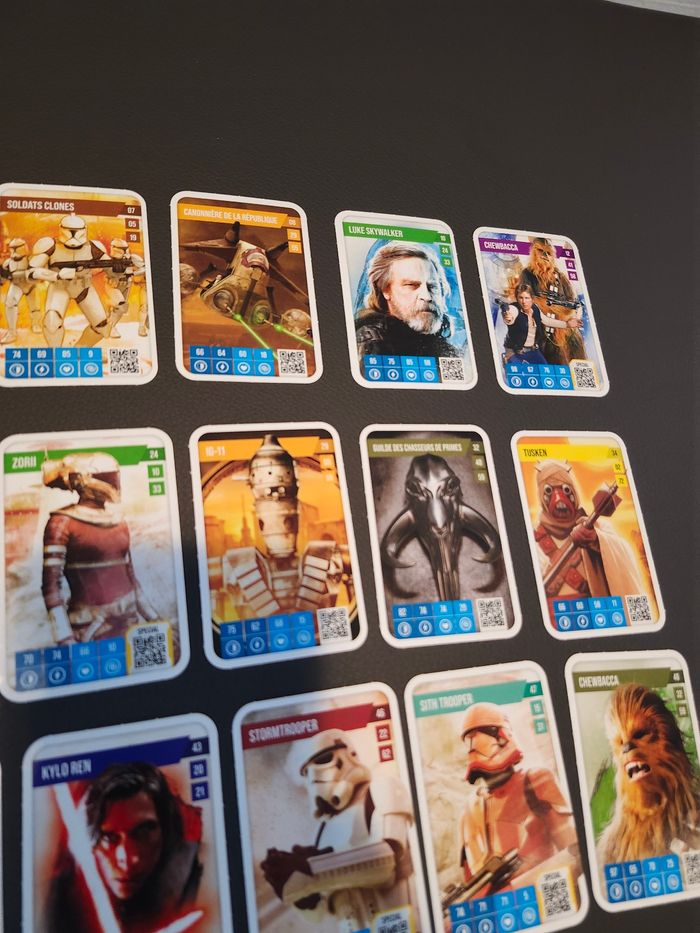 Lot 42 cartes disney auchan star wars sans doubles - photo numéro 4