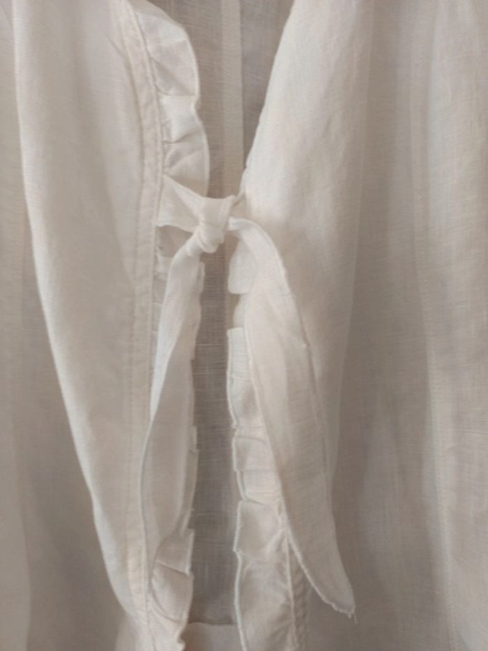 Veste blouse Armand Thiery t.42 100% lin - photo numéro 3