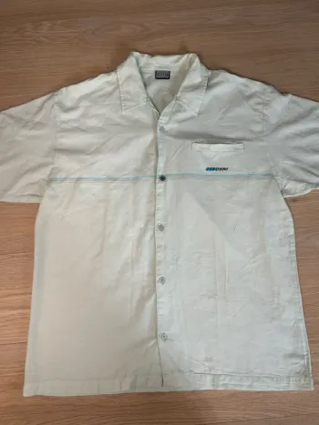 Chemise Vintage DDP Y2K menthe claire/beige taille XL tendance