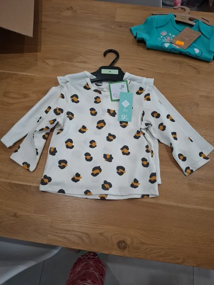 Lot de 2 tee shirt manches longues - photo numéro 2
