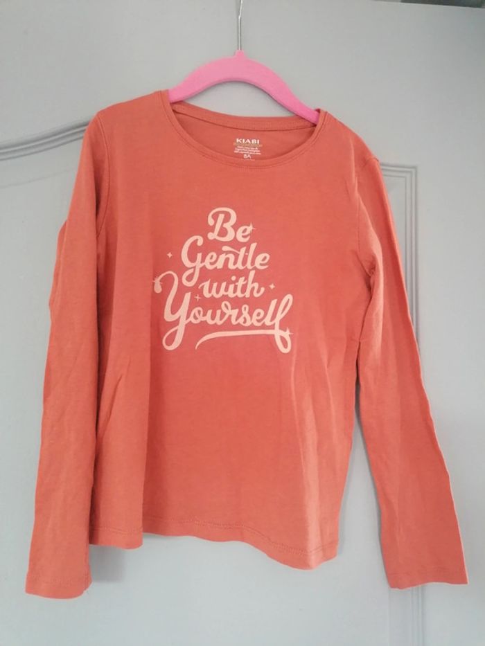 Tee-shirt manches longues fille 8ans Kiabi - photo numéro 2
