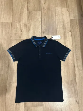 Polo manches courtes Teddy Smith high life bleu marine 14ans