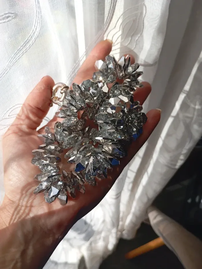 Gros collier en cristal de bohème - photo numéro 4