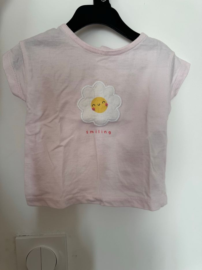 Teeshirt motif fleur