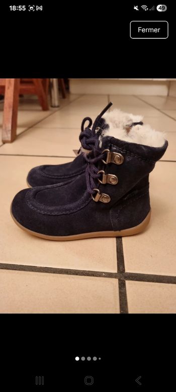 Bottines kickers neuves fourrées taille 25