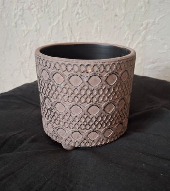 Cache pot beige rosé