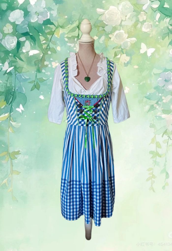 🦋🌿Robe traditionnelle autrichienne Dirndl cottagecore austrian dress🌿🦋