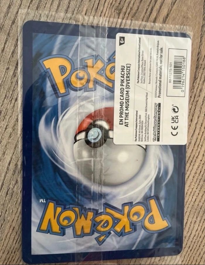 Carte pikachu at the muséum jumbo - photo numéro 2