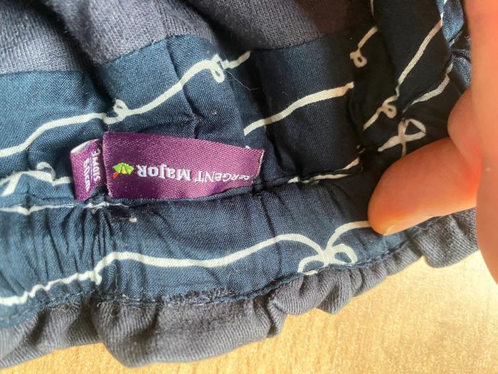 Pantalon bleu broderies - photo numéro 3