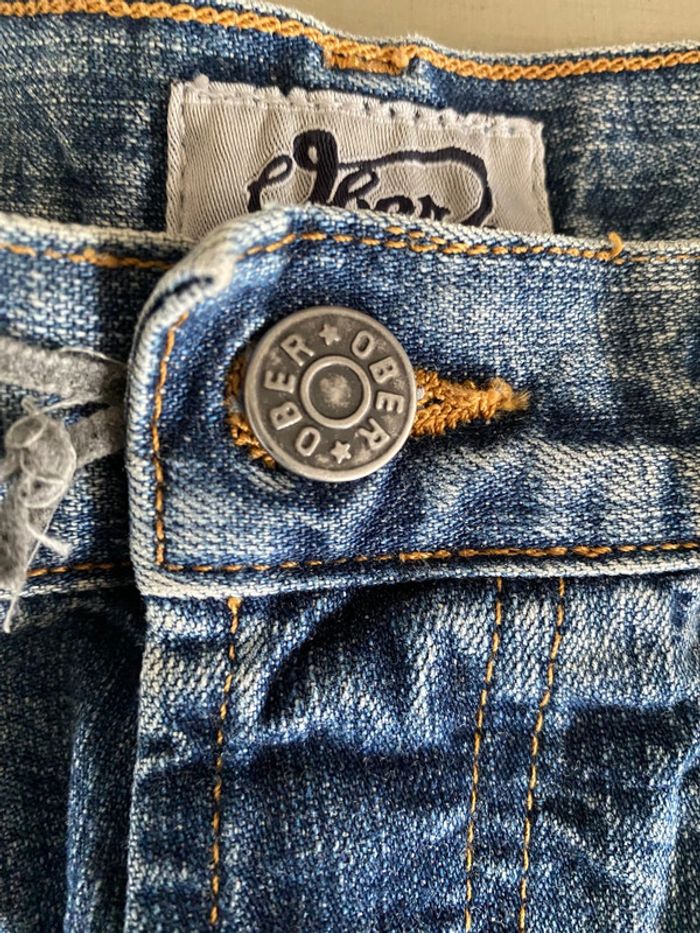 Short en jeans Ober bleu taille 40 - photo numéro 8