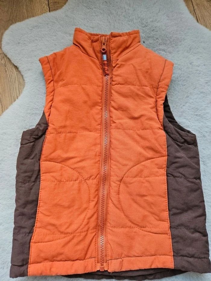 Manteau à capuche 3 en 1 marron et orange 3 ans Orchestra - photo numéro 8