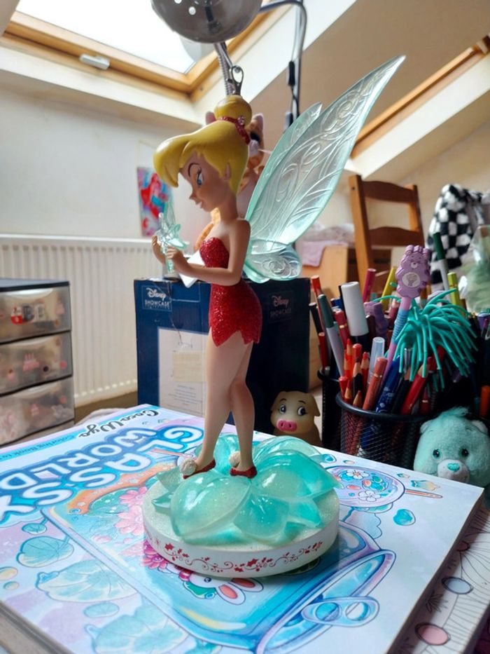 Figurine Disney disneyland Paris fée clochette rouge