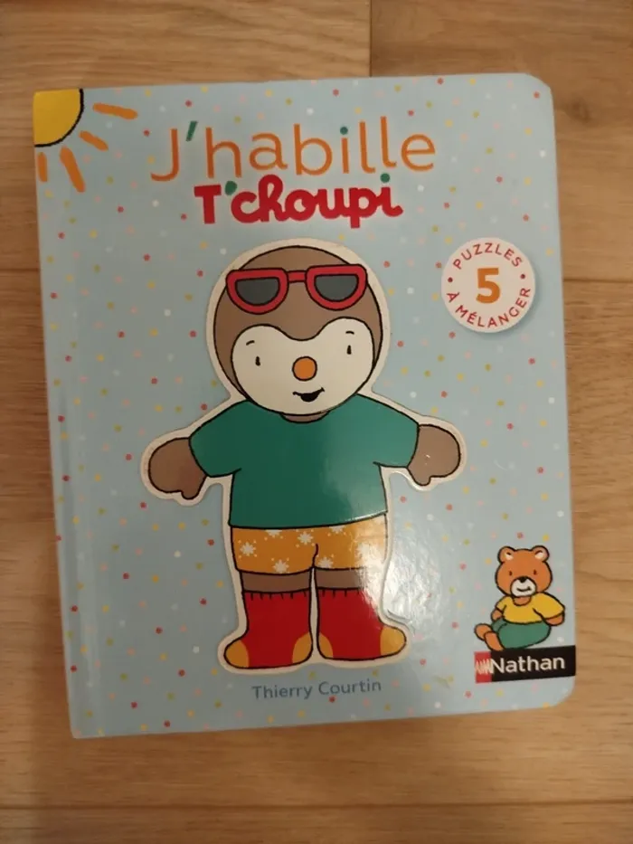 Livre Puzzle "J'habille T'choupi"