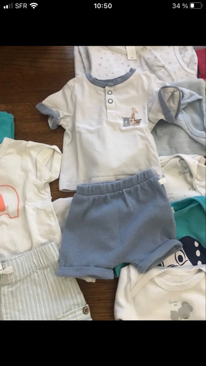 Lot vêtements bébé garçon été 1 et 3 mois - photo numéro 6