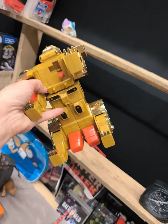 Robot boot Takara 1995 dinosaure rex doré golden or brave goldran nagoya dragon power transformers - photo numéro 10