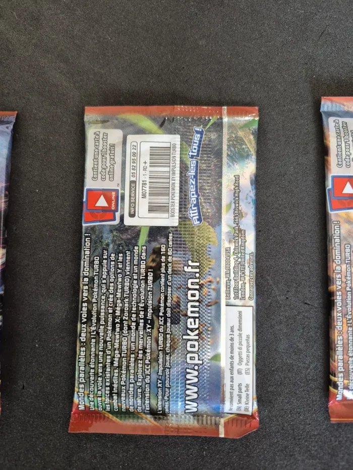 Lot 3 x Booster Pokémon Impulsion Turbo Mega Mewtwo X Y Demolosse Neuf Scellé FR - photo numéro 7