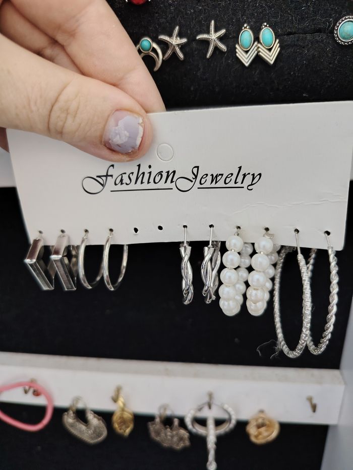 Lot boucle d'oreille fantaisie