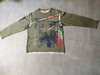 T-shirt manches longues kaki taille 12 ans Oxbow