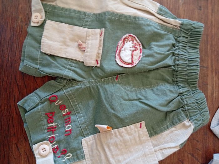 Lot de 5 sorts bermudas taille 6 mois - photo numéro 8