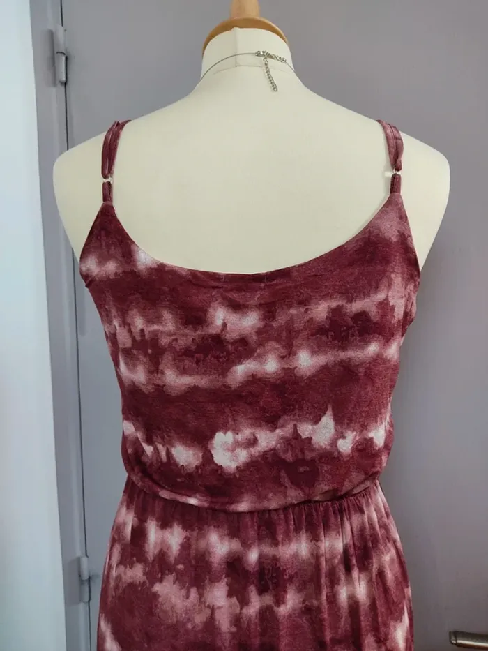 Très longue robe bordeaux et rose 38 M Ardene Neuve - photo numéro 7