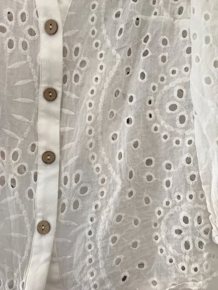Blouse Shein broderies anglaises M - photo numéro 3