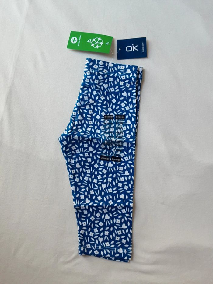 Legging 3/4 coton organique T. 3 ans neuf