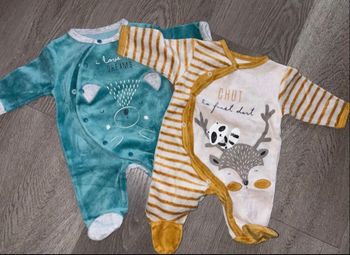 Lot de 2 pyjama velours