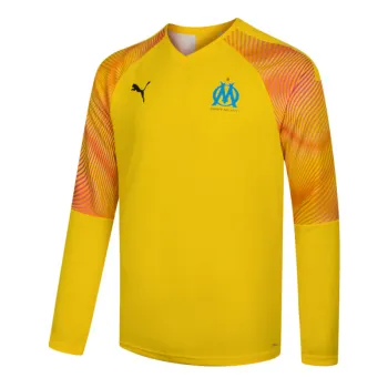 Maillot Puma Olympique De marseille Gardien Jaune Manches Longues Taille L Neuf et Authentique 