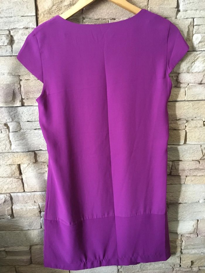 *Robe courte violet prune neuve taille 36. - photo numéro 3