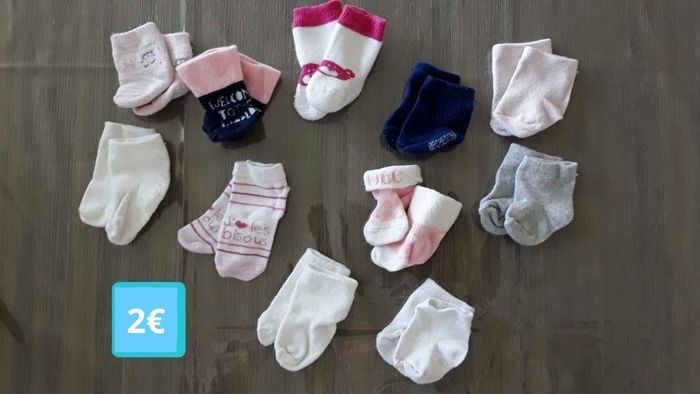 Lot de chaussettes 0-3 mois