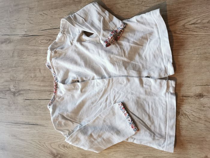 Ensemble rose clair fleuri sergent major 6 mois - photo numéro 5