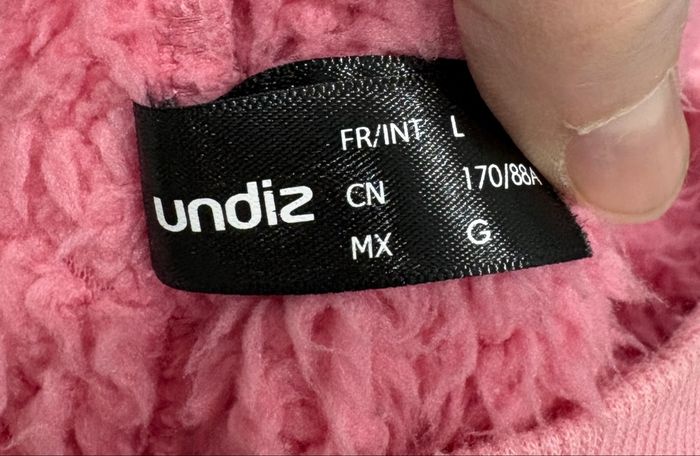 Gilet zippé teddy flamant rose Undiz - Taille L - photo numéro 10