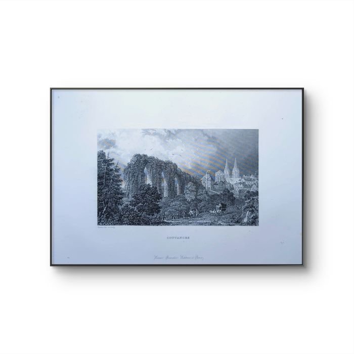 Imprimée en 1844, Coutances, Normandie. Original Vintage Authentique. - photo numéro 9