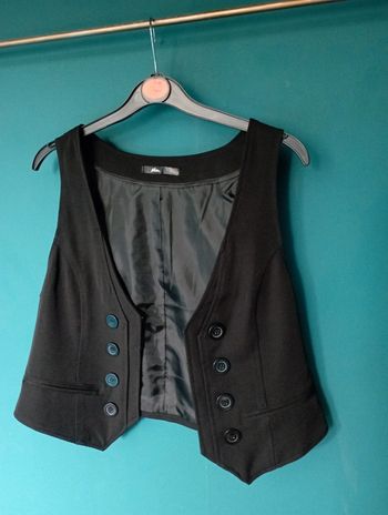 Gilet costume femme noir