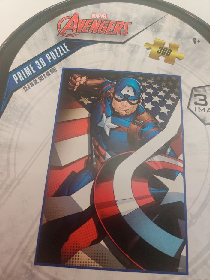 Puzzle 3d captain america Marvel neuf - photo numéro 2