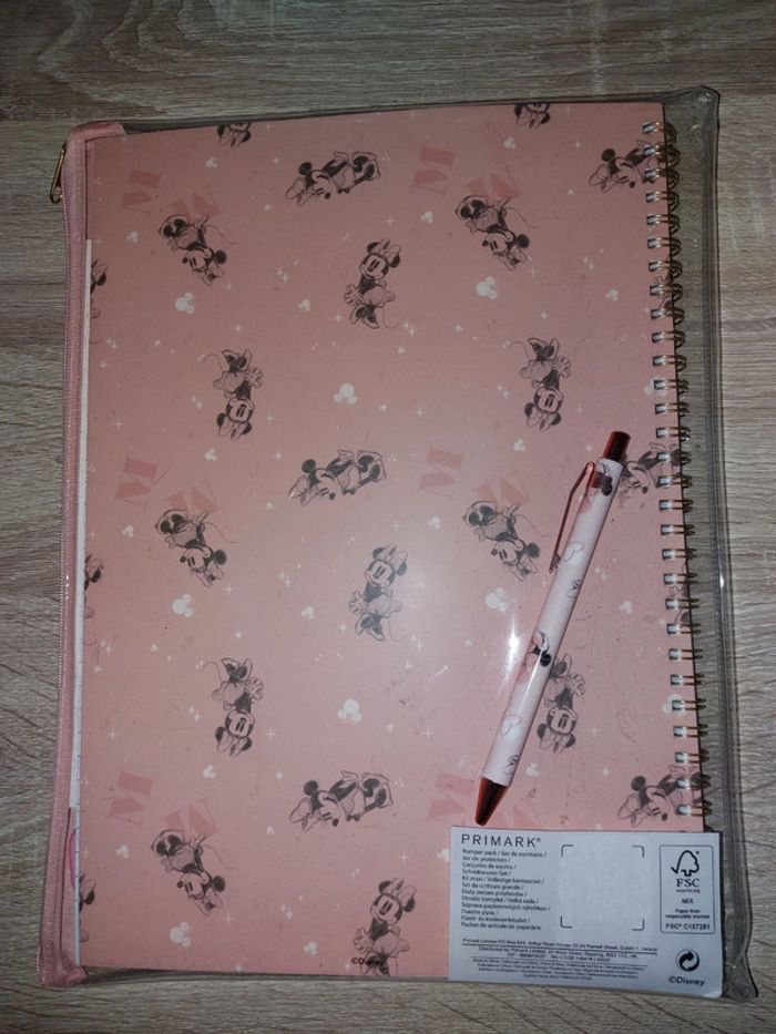 Pochette avec carnet et bic mickey - photo numéro 2