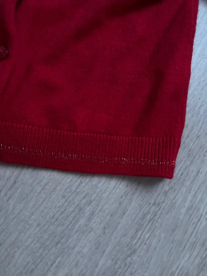 Gilet rouge catimini neuf 4ans - photo numéro 3