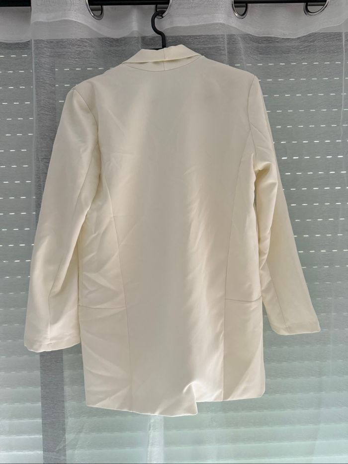 Blazer blanc crème - Taille 38 - Bon état - photo numéro 2