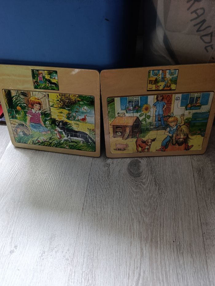 Lot jouets en bois