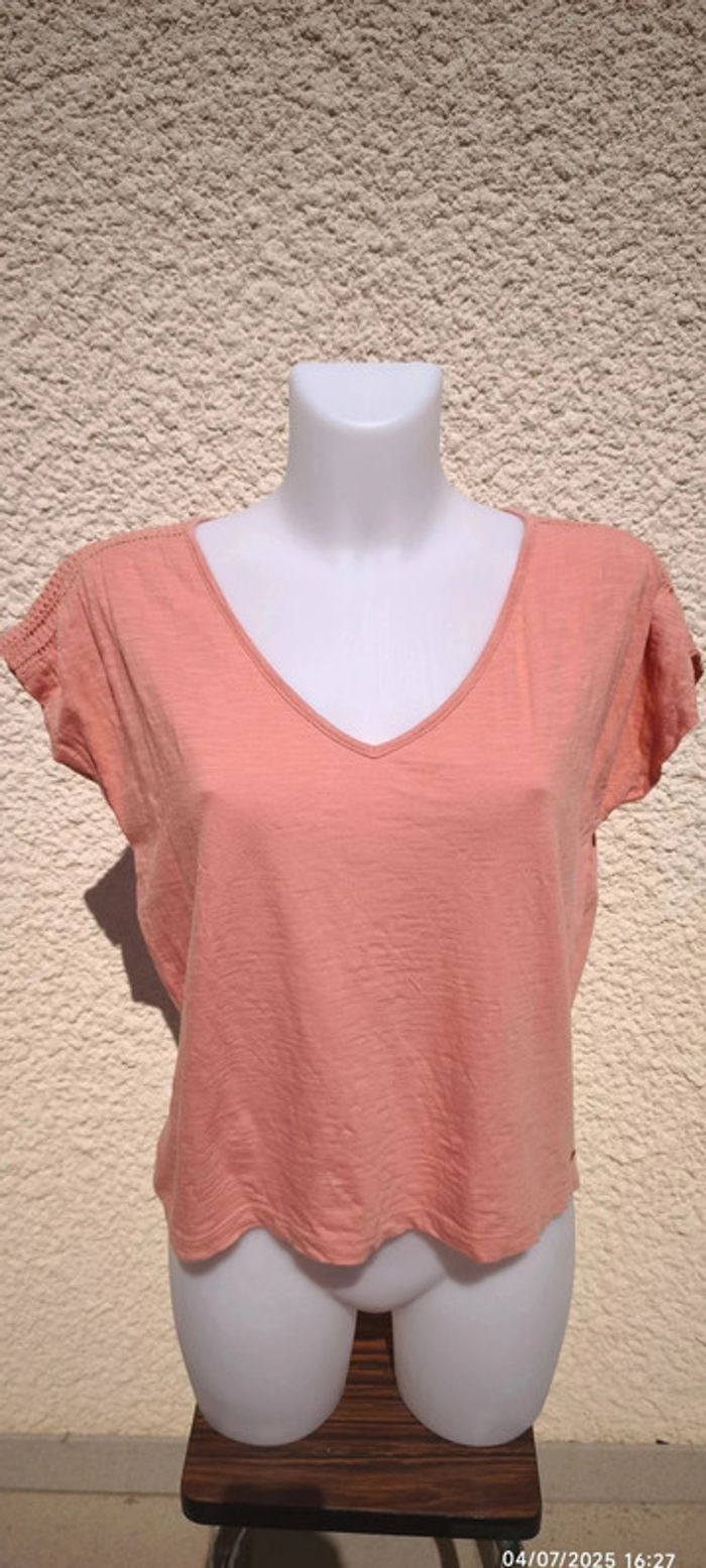 T-shirt Roxy Taille S Rose pale