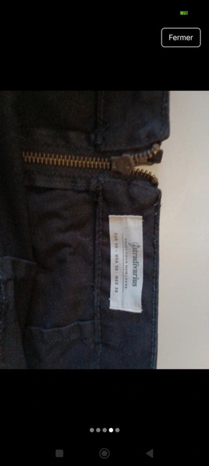 Mini jupe femme stradivarius taille 40 avec poches devant rétro vintage - photo numéro 4