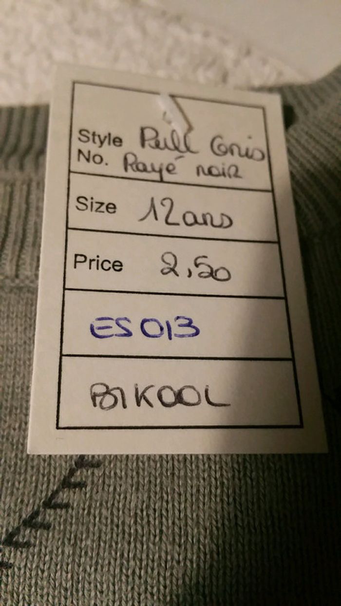 Pull gris - photo numéro 3