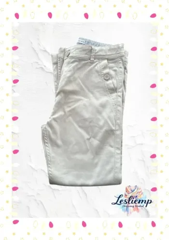 Pantalon beige cérémonie chino 14 ans okaidi comme neuf mis une fois