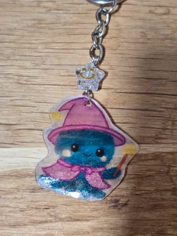 porte clé poulpe magicien