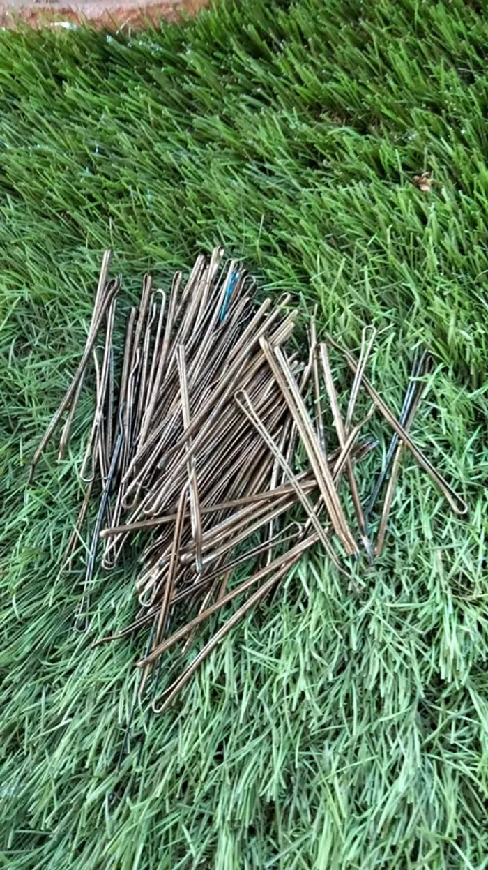 Lot pince guiche droite 70mm bronze