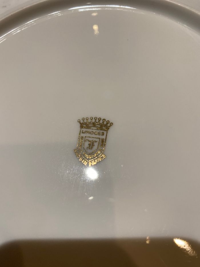 Jolie assiette porcelaine 25 cm - photo numéro 2