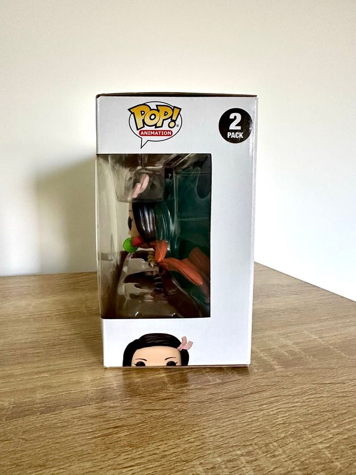 Figurine Funko Pop Tanjiro & Nezuko 2-pack Demon Slayer Japan Expo 2022 - photo numéro 2