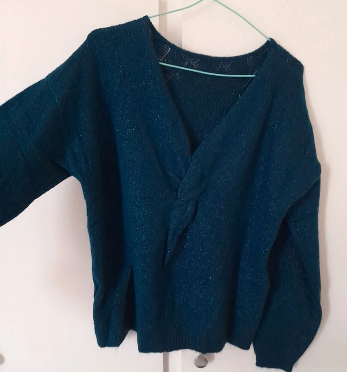 Bonobo Pull femme en col V eco-responsable idéal pour le printemps - photo numéro 3